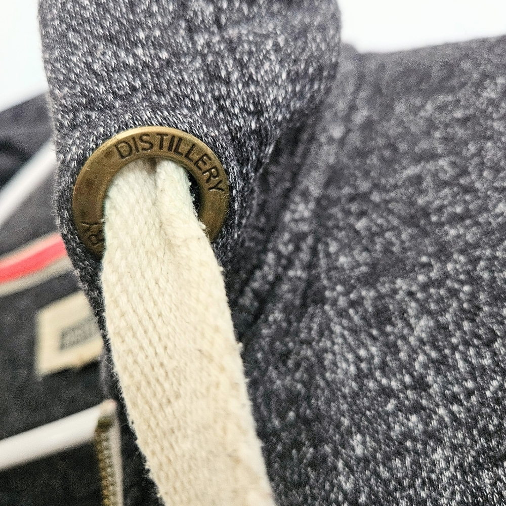 Second to None Distillary Apparel Super Cozy Mens Grey Heather Hoodie Sweatshirt - Picture 6 of 7